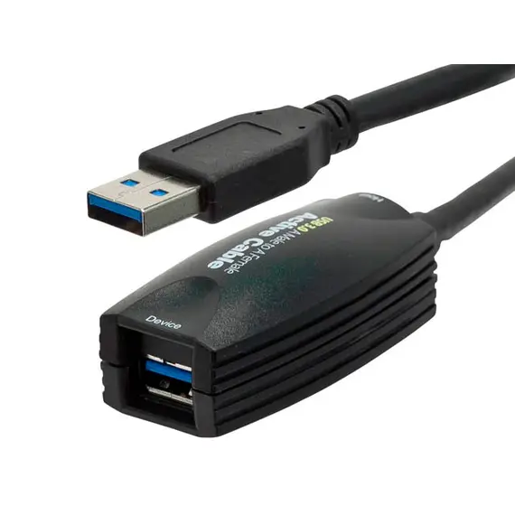 InLine 35650 - USB Cable, USB 3.2 Gen 1 (3.1 Gen 1), USB-A/USB-A, M/F, 5m, Black