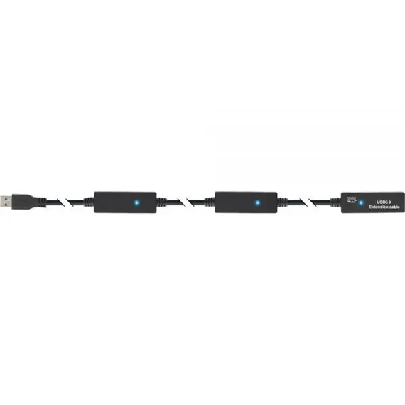 InLine CA-475295 - USB 3.0 Active Extension Cable, A Plug  to A Socket , 15m, Black, 2 image