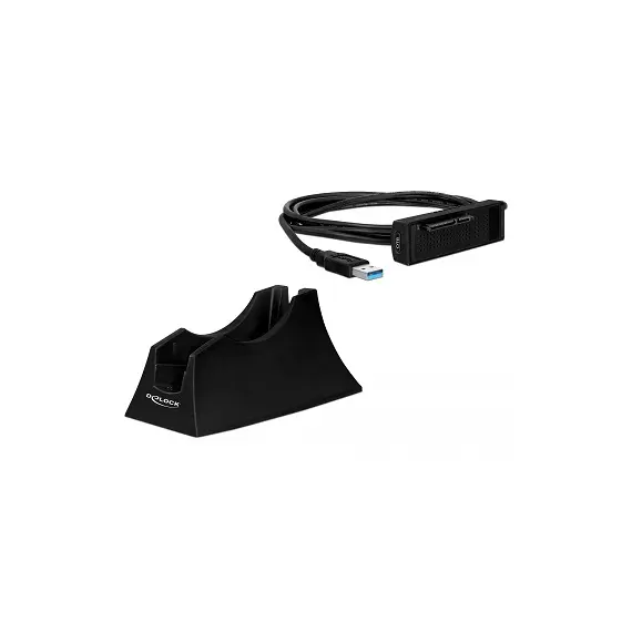 DeLOCK 61858 - Laptop Dock/Port Replicator, Black