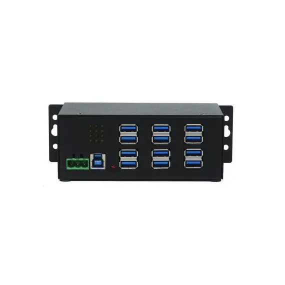 MoxPlug CA-475800 - Industrial-Grade, 12-port, USB2.0 hub