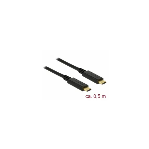 Delock CA-476090 - USB 3.1 Gen 2 (10 Gbps) Cable Type-C to Type-C, 0.5m