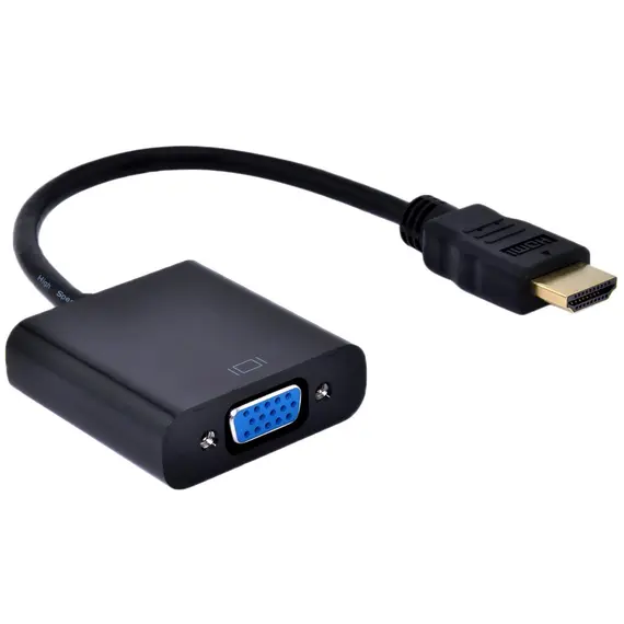 MoxPlug CA-620610 - HDMI to VGA Converter Adapter with Audio Cable and Power Usb Cable
