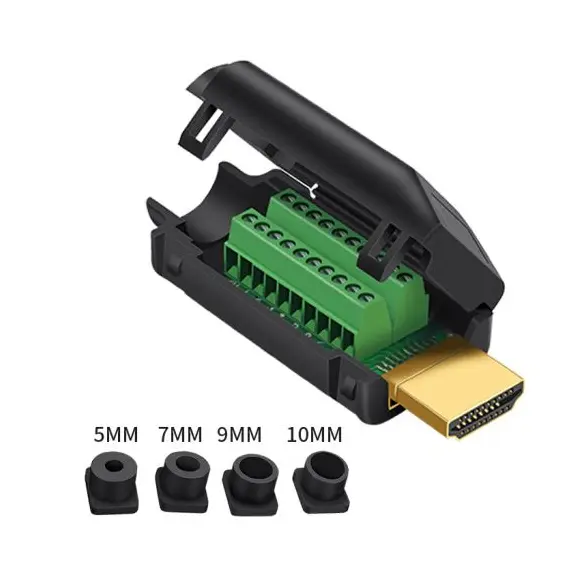 MoxPlug MX-622350 - HDMI Connector, Terminal Board with Housing Shell