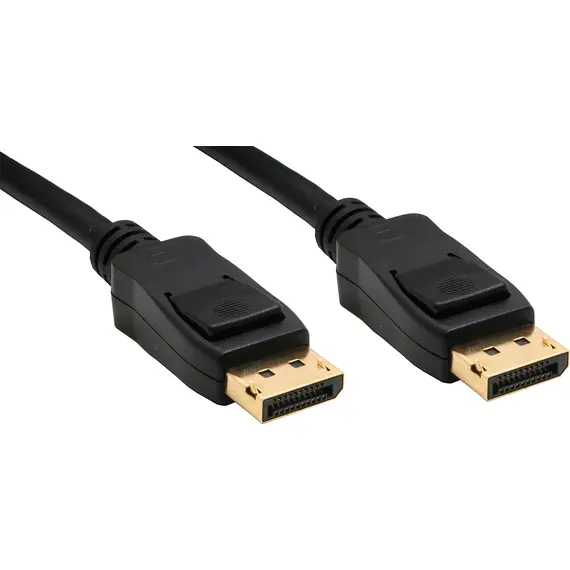InLine 17110P - DisplayPort Cable, Gold Plated, 10m, Black