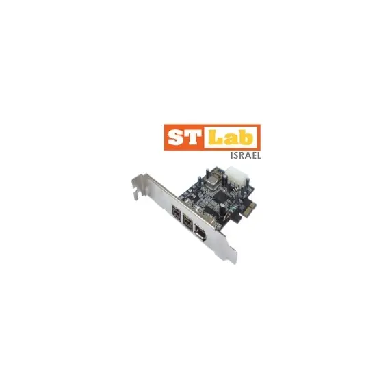 STLab F-301 - PCI-E IEEE1394a+b COMBO Card