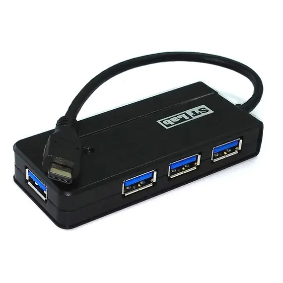 STLab U-1250 - USB3.0-C 4-Ports Pocket Hub
