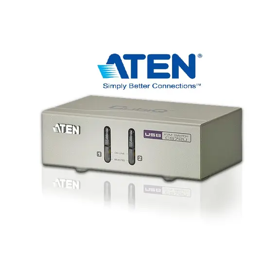ATEN CS72U - 2-Port USB VGA/Audio KVM Switch