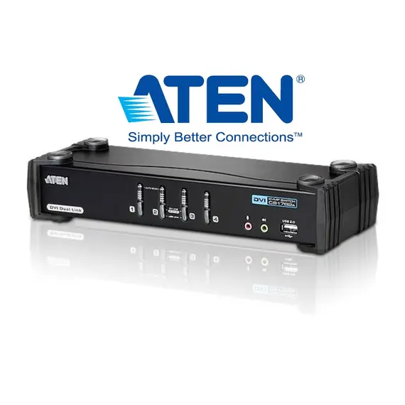 ATEN CS1784A - 4-Port KVMP Switch, USB, DVI, Dual Link/Audio