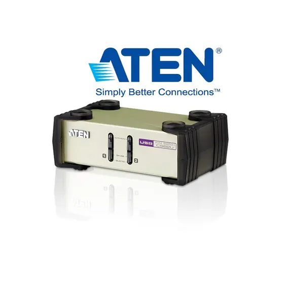 ATEN CS82U - 2-Port KVM Switch, PS/2-USB, VGA