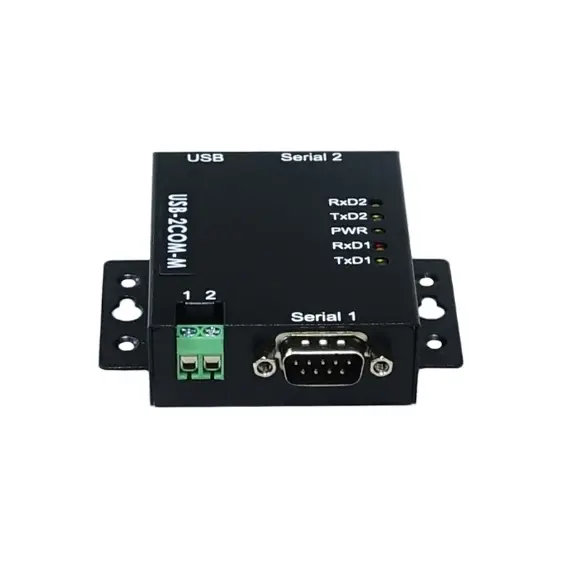 VScom USB 2COM-M - USB to serial adapter (RS232) with metal case