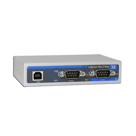 VSCOM USB-2COM PLUS - USB to 2 x RS232/422/485 port (isolated, DSub-9 male)