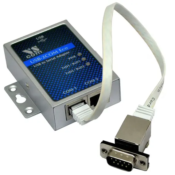 VSCOM USB- 2COM ECO - USB to 2x RS232 ports RJ45