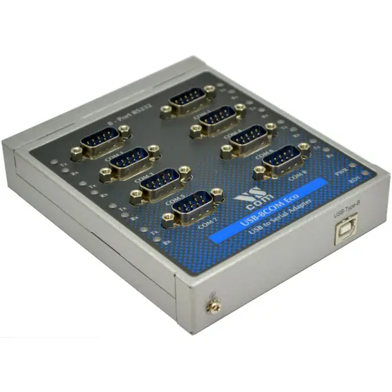 VSCOM USB- 8COM ECO - USB to 8x RS232 ports DSub-9 male