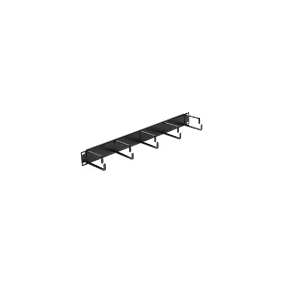 Delock 42496 - 19" Cable Management Panel, Black
