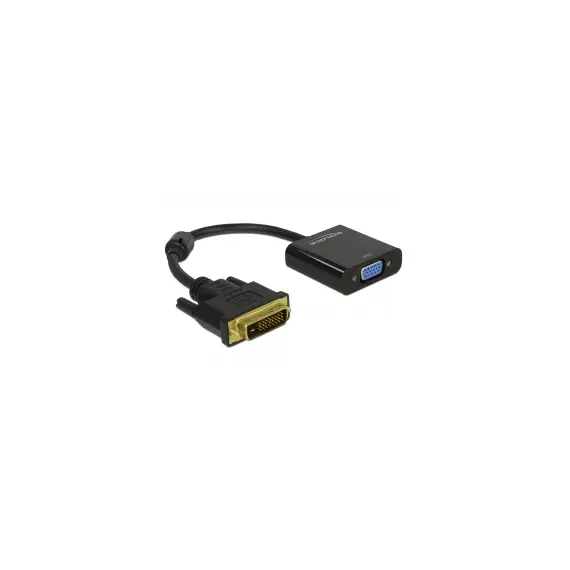 Delock D65658 - Adapter DVI-D 24+1 male > VGA female, Black