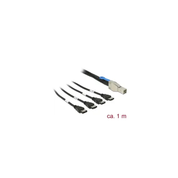 Delock 83039 - Cable, Mini SAS HD SFF-8644 > 4 x eSATA, 1m