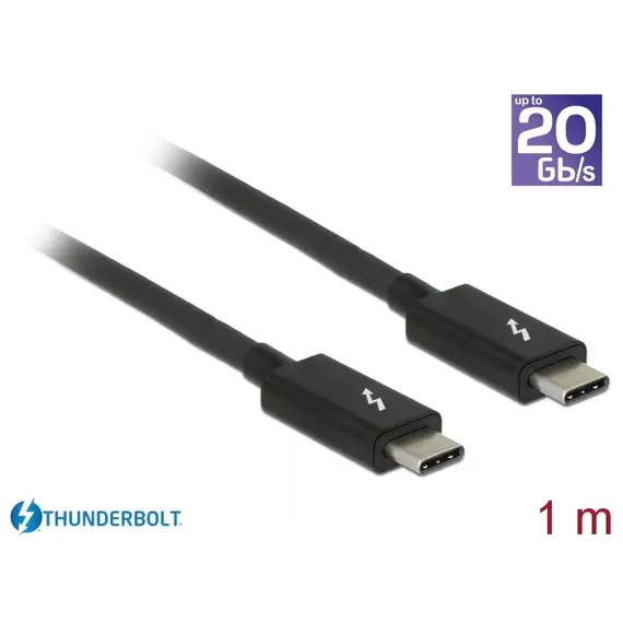כבל Thunderbolt 3 ז/ז אורך 1 מטר