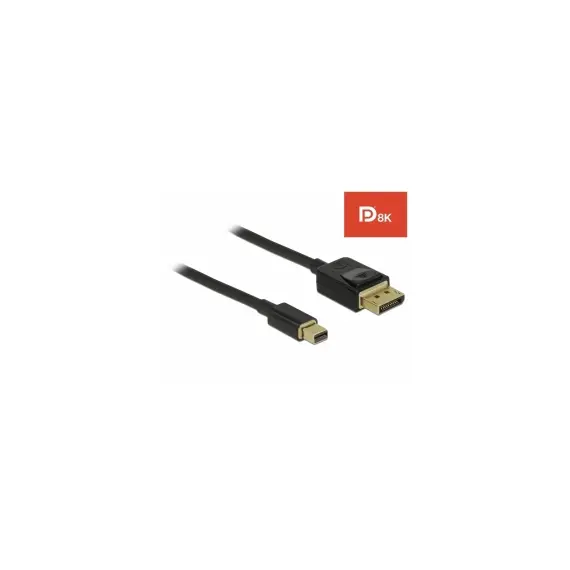 Delock D84927 - Mini DisplayPort to DisplayPort Cable, 8K, 60Hz, 1m