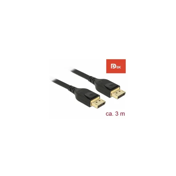 Delock D85661 - DisplayPort Cable, 8K, 60Hz, 3m