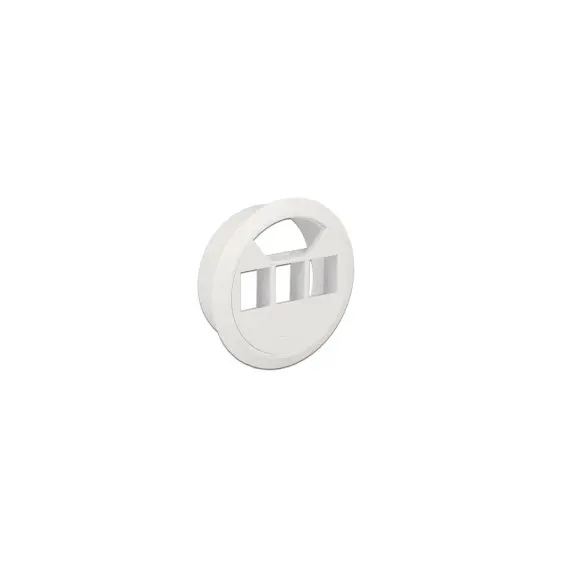 Delock 86276 - Keystone Mounting, 3 Port, in-desk, 60 mm, White