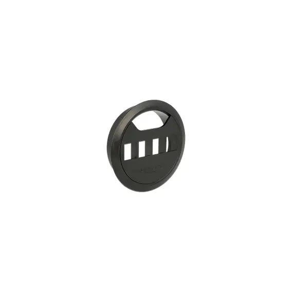 Delock 86283 - Keystone Mounting, 4 Port in-desk, 80mm, Black