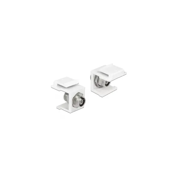 Delock 86372 - Keystone Module FC Simplex female > female, White