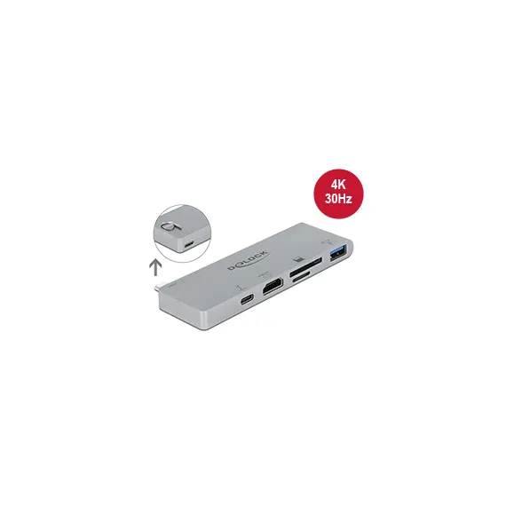 Delock D87745 - Docking Station for MacBook with 4K and PD 3.0