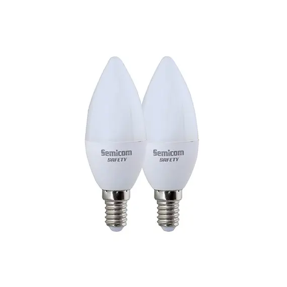 Semicom SE-2XNC814/WW - Candle Bulbs 2XC37, 8W, E14, 230V, 3000K, 62471