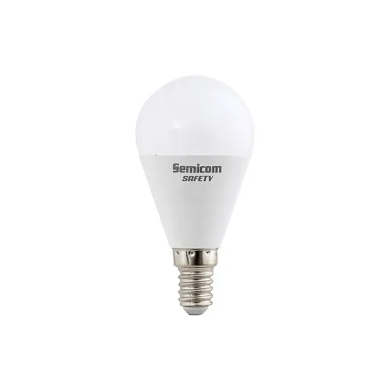 נורת כדור 8W E14 SAFETY אור חם