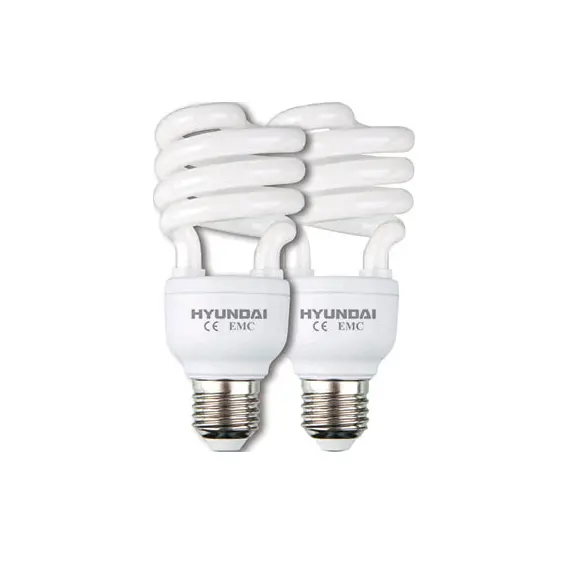 Hyundai HYHS-2X26/WW - Half Spiral EL Bulb, ECO T2, E27/26W X2 WW