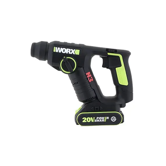 Worx WU380.4 - Drill/Screwdriver, Interchangeable, 20V, 2A + 4A