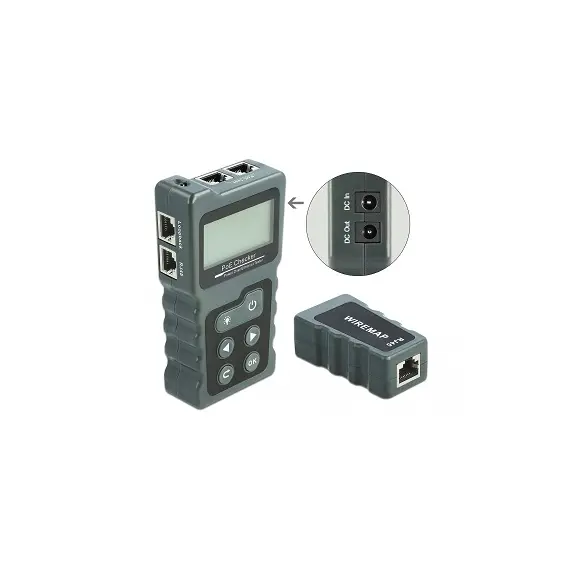 Delock 63110 - LCD Cable Tester RJ45 / PoE / DC
