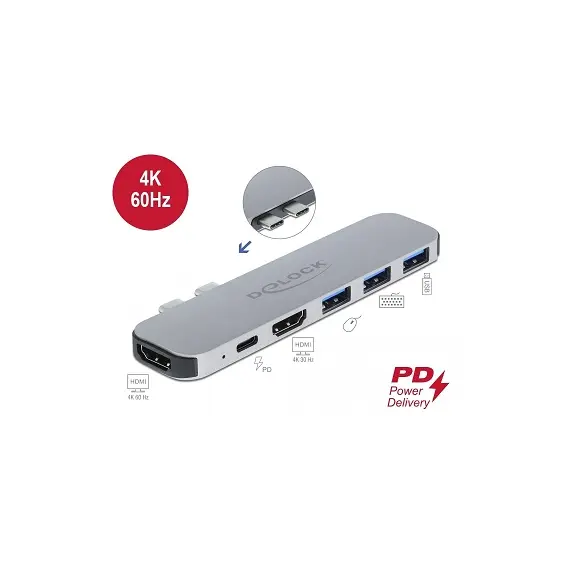 תחנת עגינה ל- MacBook Pro תומך 2 מסכים דגם 87753