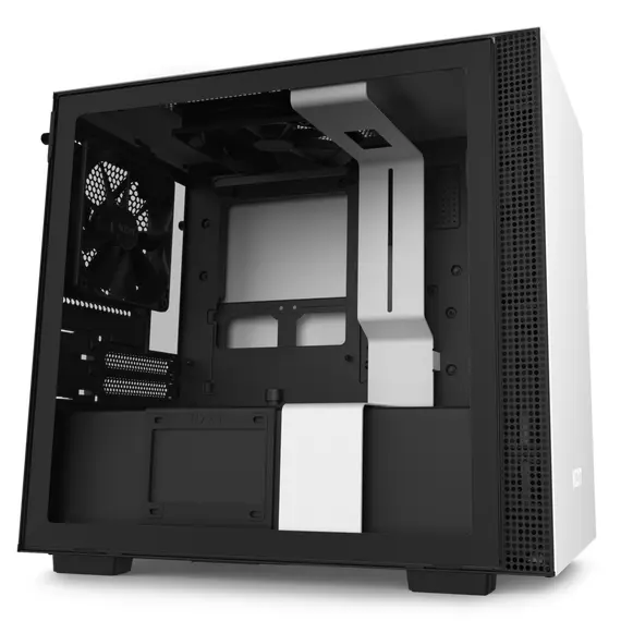NZXT H210i - Gaming PC Case, White/Black