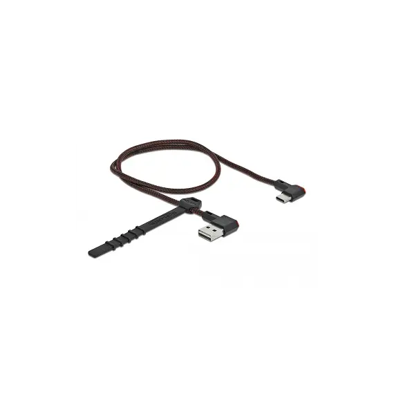 כבל USB-A ל- Type-C ז/ז זוויתי 2 צדדים אורך 50 ס"מ דגם 85280, 2 image