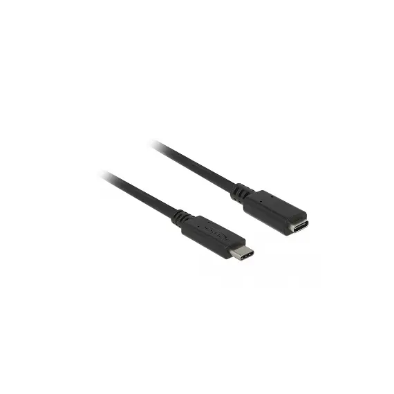 Delock 476822 - Extension Cable, SuperSpeed USB (USB 3.1 Gen 1) USB Type-C™ Male > Female 3 A, 1.5m, Black