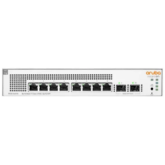 Aruba Instant On - Network Switch, 1930, Managed, L2+, Gigabit Ethernet (10/100/1000), Power over Ethernet (PoE), 1U, White