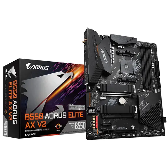 Gigabyte B550 AORUS ELITE AX V2 - Motherboard, Socket AM4, ATX, AMD B550