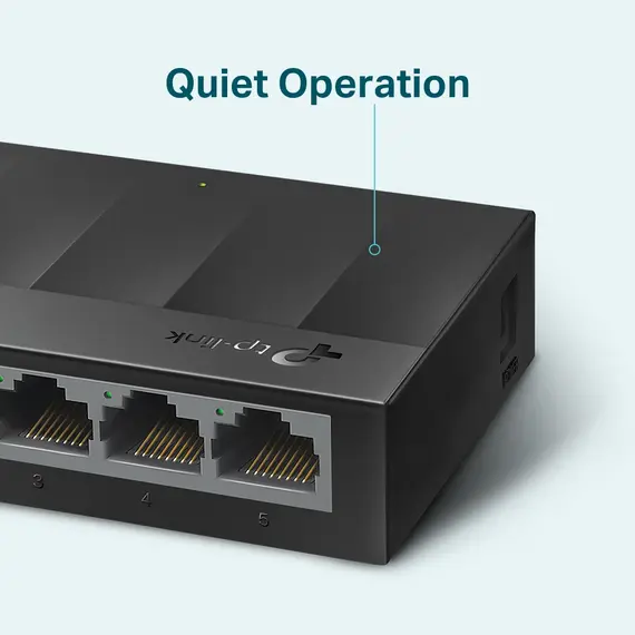 TP-LINK LS1005G - Network Switch, Gigabit Ethernet (10/100/1000), Black, 4 image