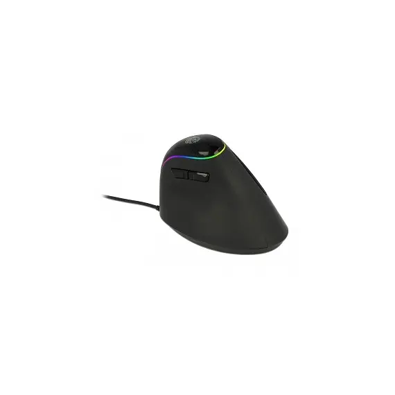 עכבר אופטי RGB אנכי USB 2.0 ארגונומי עם 6 לחצנים דגם 12597