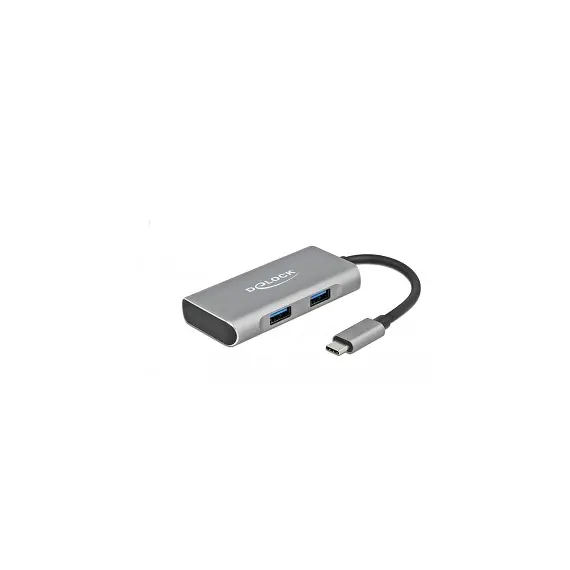 Delock D63260 - External USB 3.2 Gen 2 USB Type-C™ Hub with 2 x USB Type-A and 2 x USB Type-C™