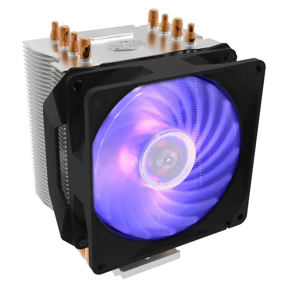 Cooler Master Hyper H410R RGB - Processor Coooler, 9.2cm, Black, Silver