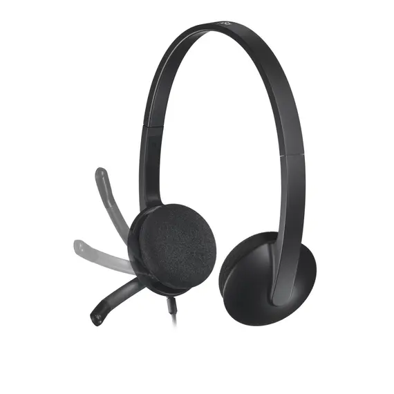 Logitech H340 - Headset, Head-Band, Black, изображение 2