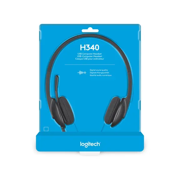 Logitech H340 - Headset, Head-Band, Black, изображение 7