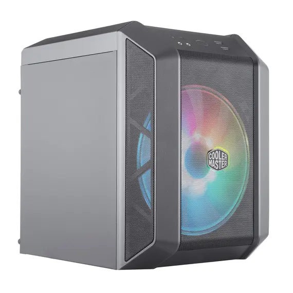 Cooler Master MasterCase H100 ARGB - Gaming PC Case, Mini Tower, Black, Grey