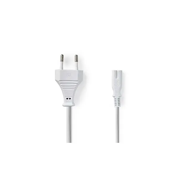 Nedis PCGP11040WT20 - Power Cable,  C7 Coupler, 2m, White