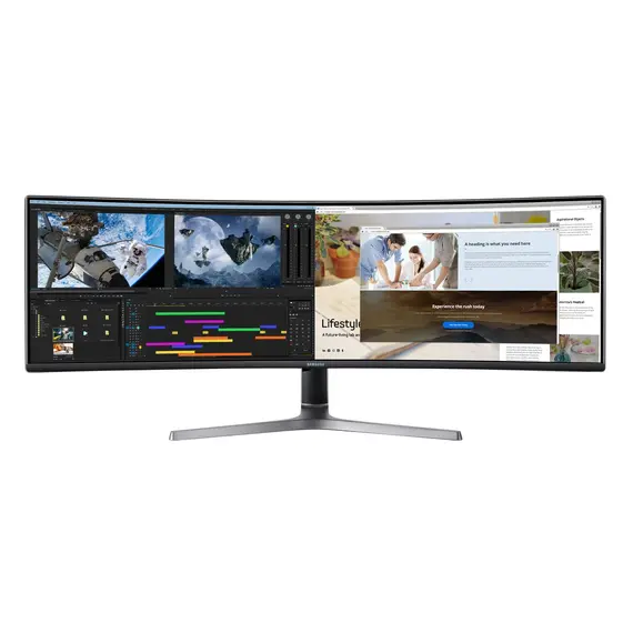 Samsung LC49RG94SSUXZG - 49" UltraWide, Dual Quad HD, LCD, Black