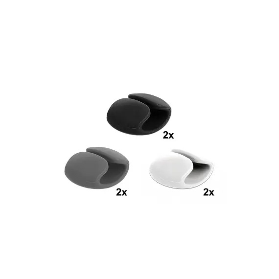 Delock 18302 - Cable Holder Clip Set, 6 pieces