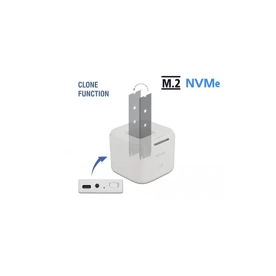 Delock 63331 - M.2 Docking Station for 2 x M.2 NVMe PCIe SSD with Clone function