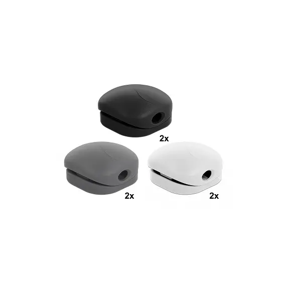 Delock 18299 - Cable Clip Set, 6 pieces